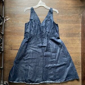 GAP Factory Blue Sleeveless V-Neck Sundress